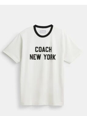 COACH NY T-SHIRT Graphic spell out UNISEX XS